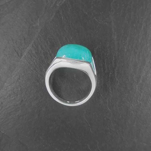 Amazonit Ring Eckig