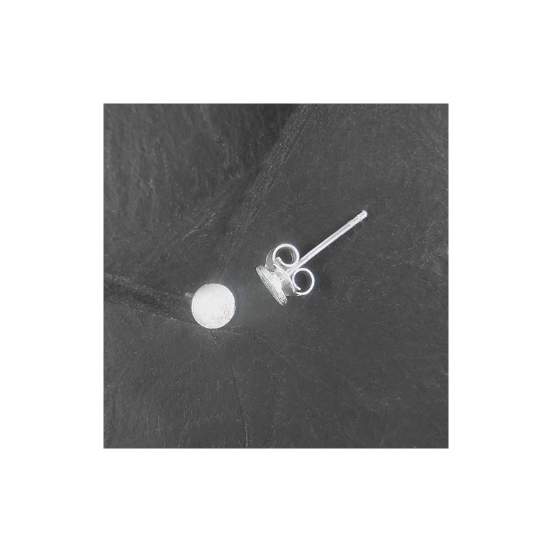 Silberohrstecker Rund Mini