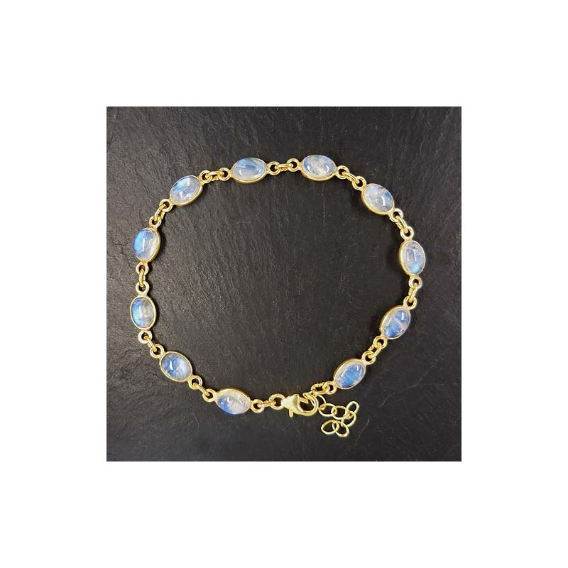Mondstein Armband Vergoldet