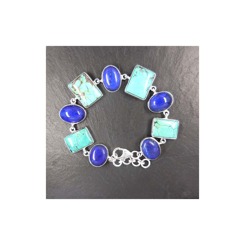 Türkis Armband mit Lapis Lazuli
