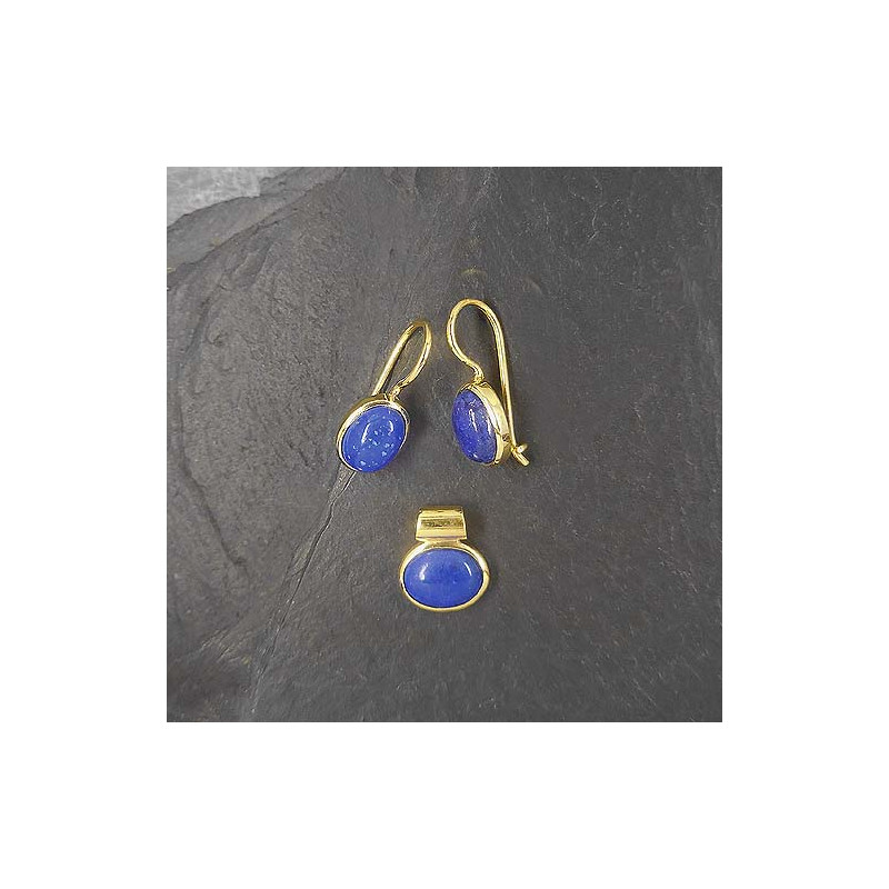 Lapis Lazuli Set Vergoldet