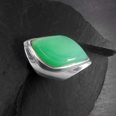 Chrysopras Ring