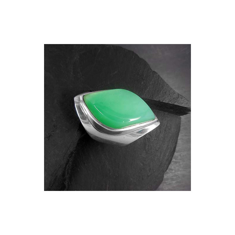 Chrysopras Ring