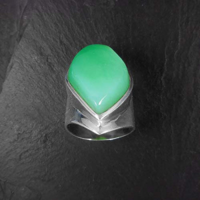 Chrysopras Ring