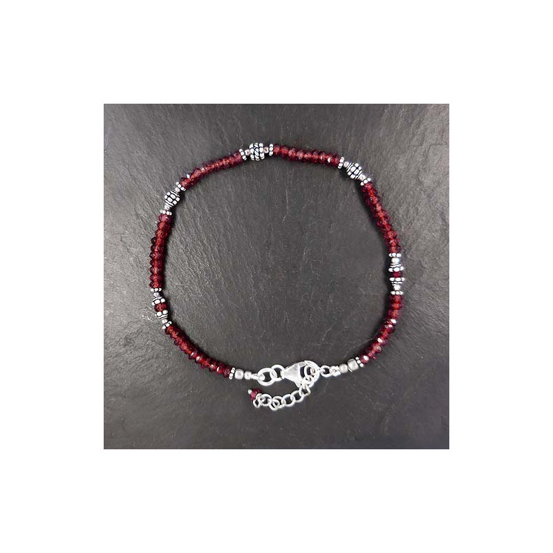 Granat Armband Perlen