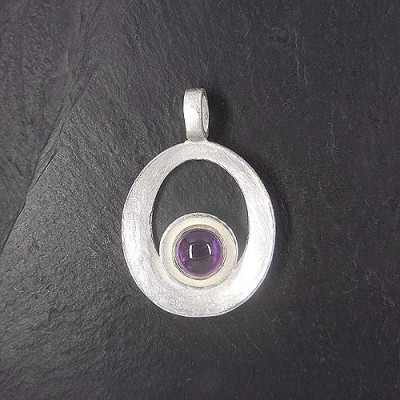 Amethyst Anhänger Oval