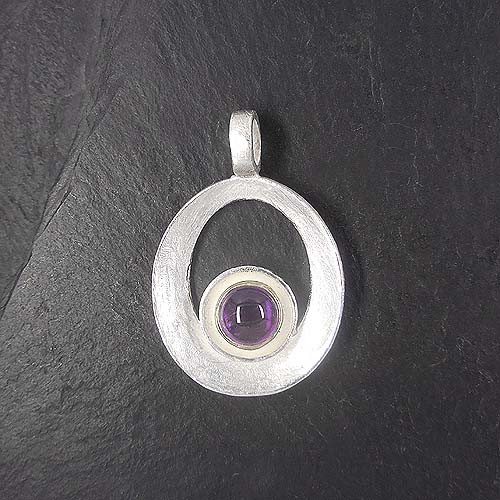Amethyst Anhänger Oval