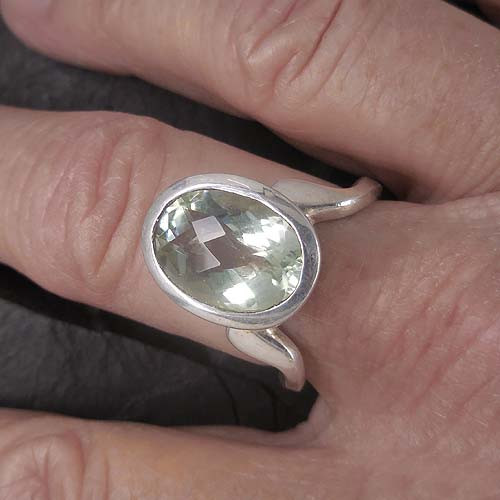 Prasiolith Ring