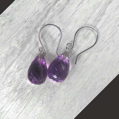 Amethyst Ohrringe Tropfen