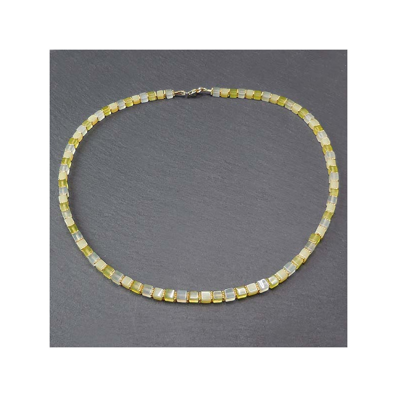 Serpentin Kette Vergoldet