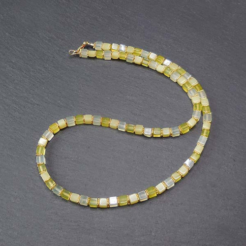 Serpentin Kette Vergoldet
