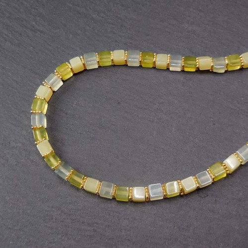 Serpentin Kette Vergoldet