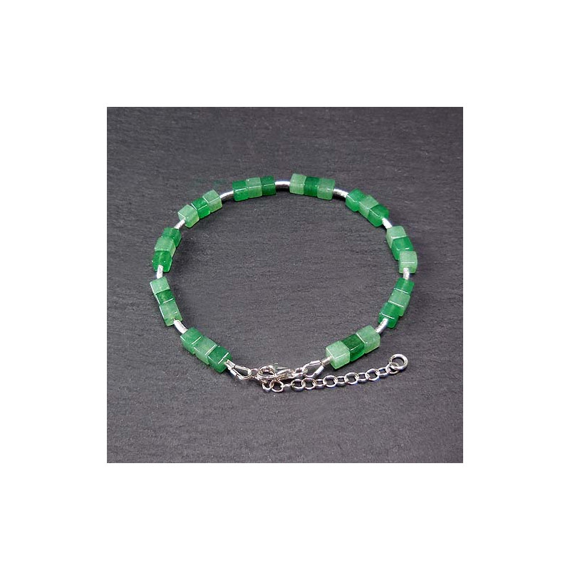 Aventurin Armband mit Silber