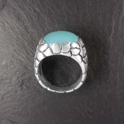 Calcit - Ring Eckig