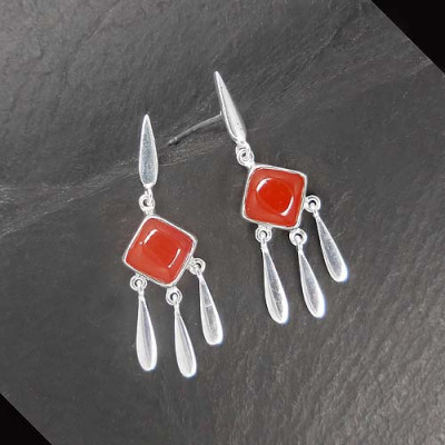 Karneol Ohrringe Stecker