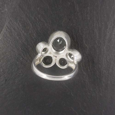 Prasiolith Ring mit Peridot