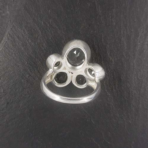 Prasiolith Ring mit Peridot