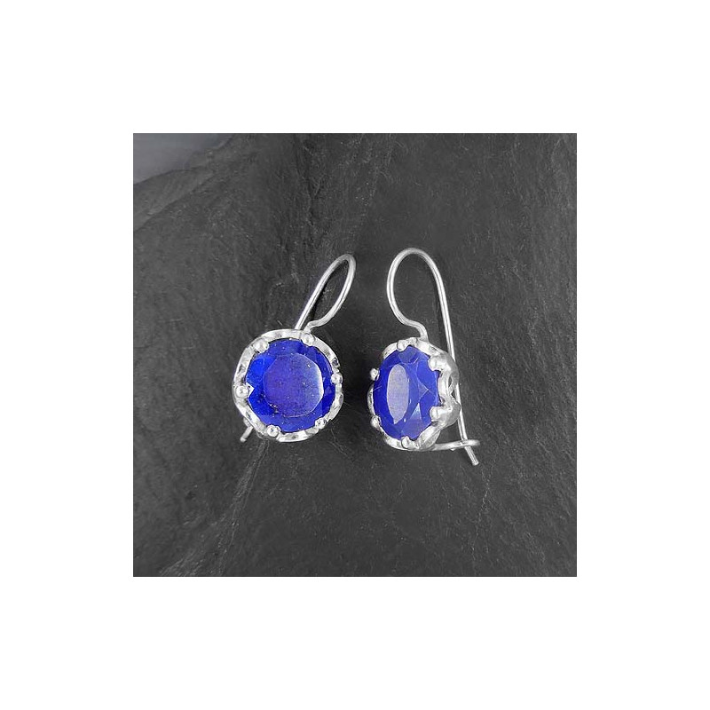 Lapis Lazuli Ohrringe Rund