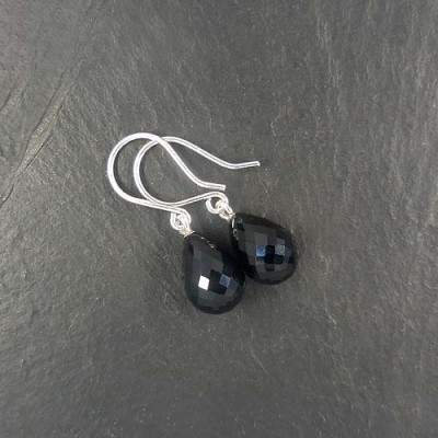 Onyx Ohrringe Tropfen