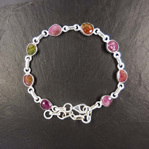 Turmalin Armband Mehrfarbig