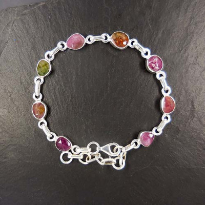 Turmalin Armband Mehrfarbig
