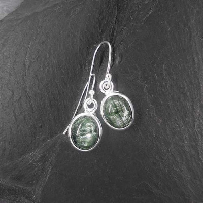 Serafinit Ohrringe Oval