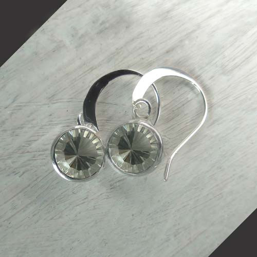 Prasiolith Ohrringe Rund