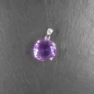 Amethyst Anhänger Rund