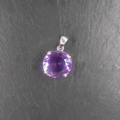 Amethyst Anhänger Rund