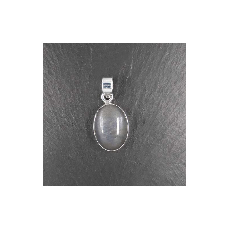 Grauer Mondstein Anhänger Oval (S10)