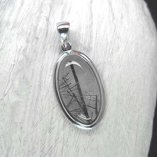 Turmalinquarz Anhänger Oval (S11)