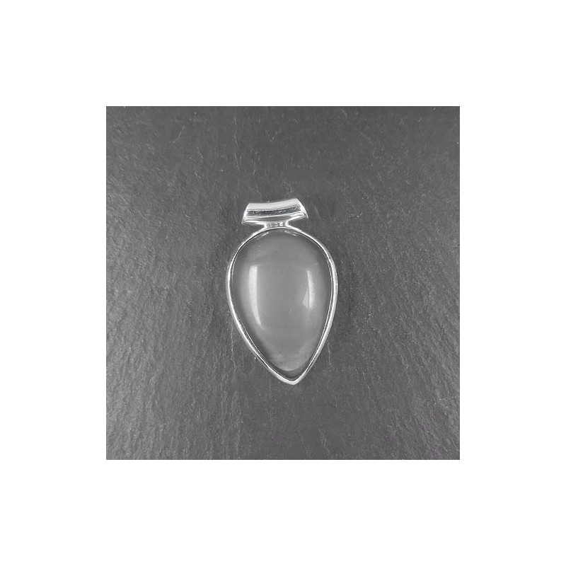 Grauer Mondstein Anhänger Tropfen (S9)