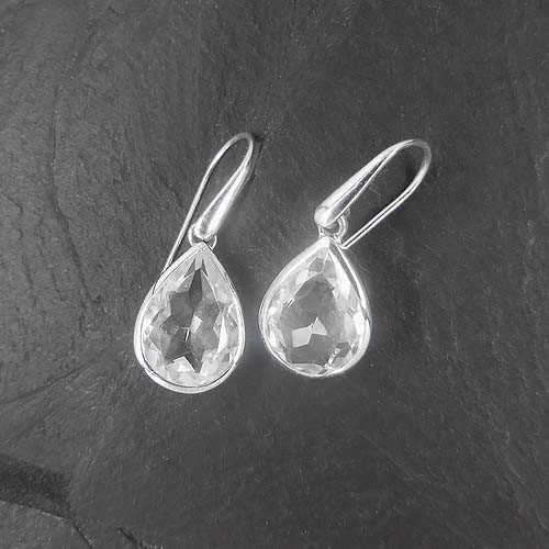 Bergkristall Ohrringe Tropfen