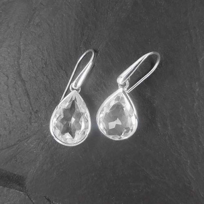 Bergkristall Ohrringe Tropfen