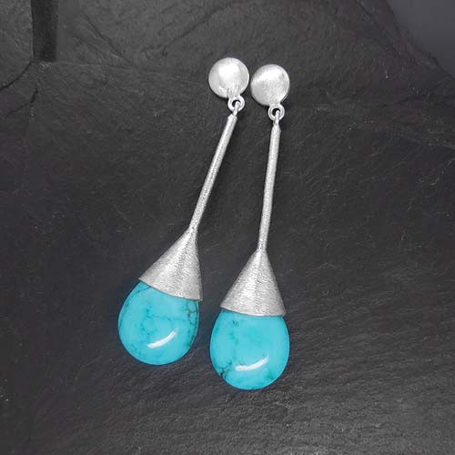 Türkis Ohrringe Lang