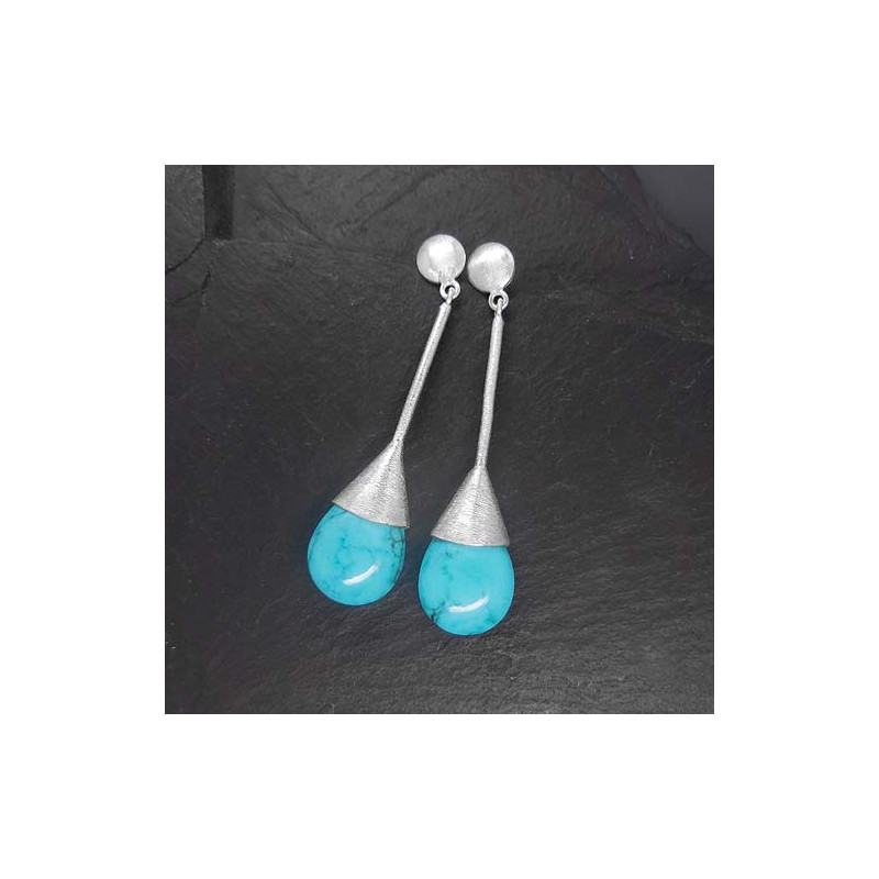 Türkis Ohrringe Lang