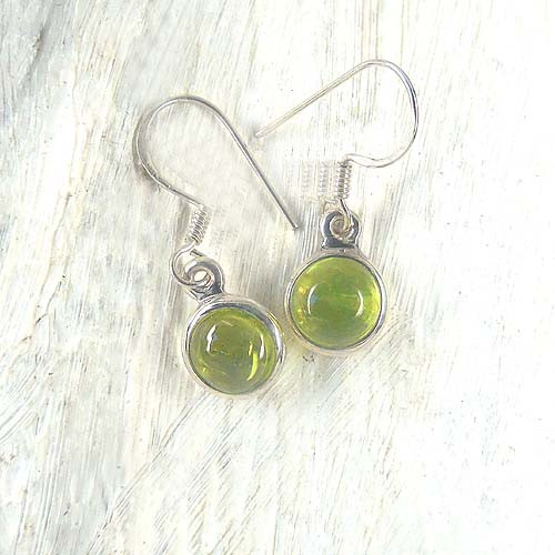 Peridot Ohrringe Rund