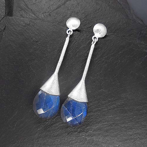 Labradorit Ohrringe Lang