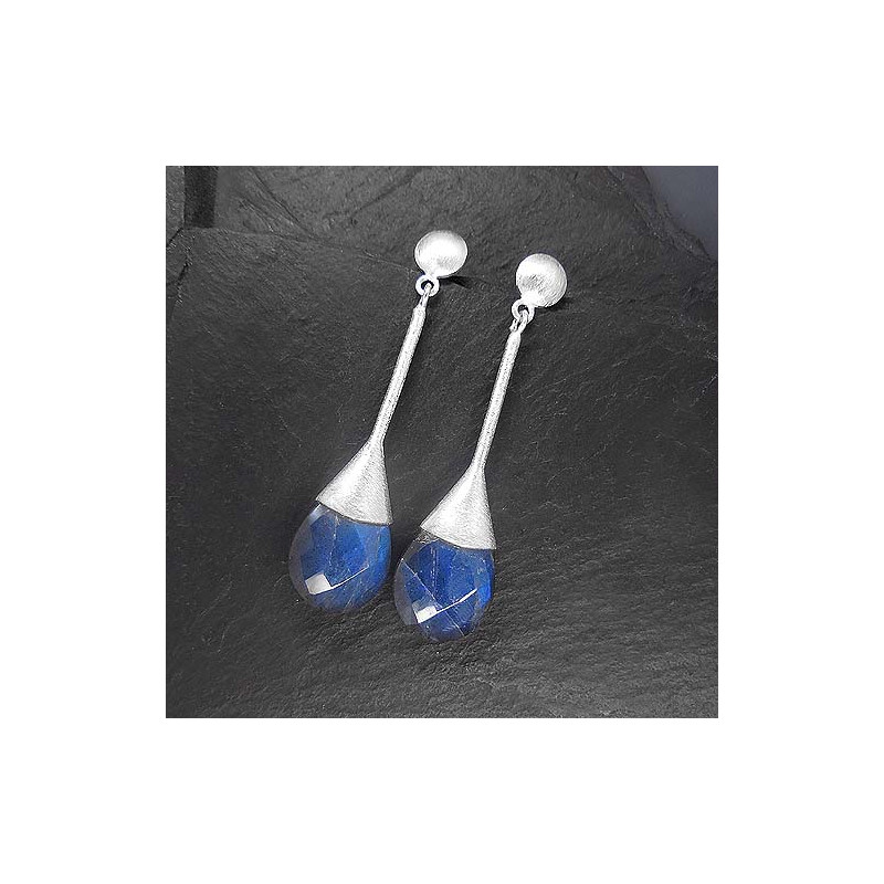 Labradorit Ohrringe Lang