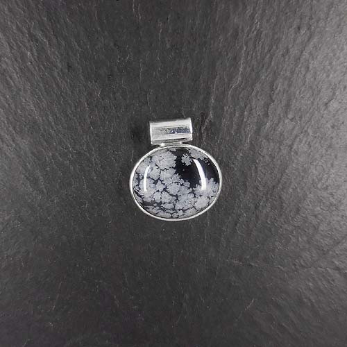 Schneeflockenobsidian Anhänger (S9o)