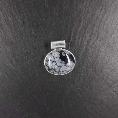 Schneeflockenobsidian Anhänger (S9o)