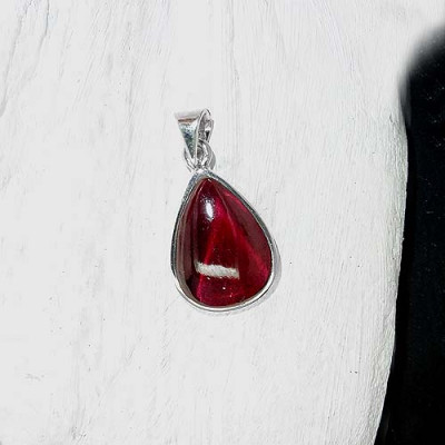 Granat Anhänger Tropfen