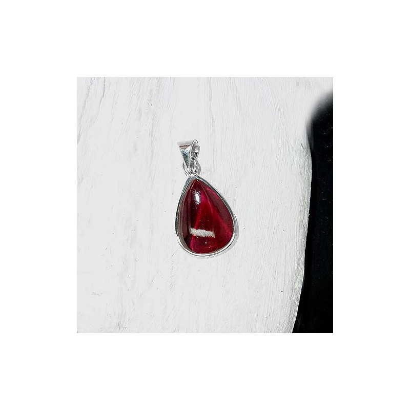 Granat Anhänger Tropfen
