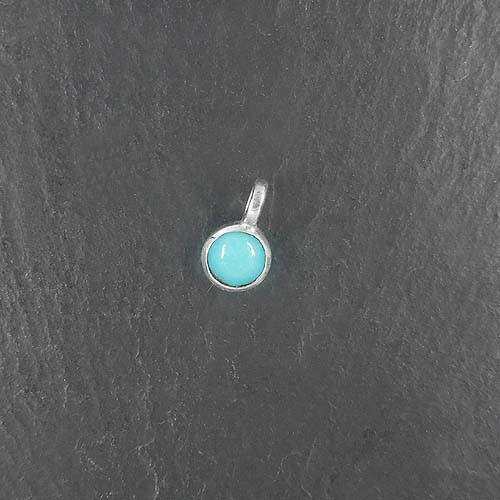 Türkis Anhänger Mini Rund