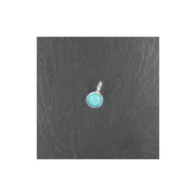 Türkis Anhänger Mini Rund