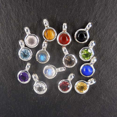 Türkis Anhänger Mini Rund