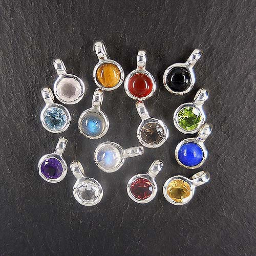 Türkis Anhänger Mini Rund