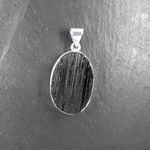 Schwarzer Turmalin Anhänger (Schörl)