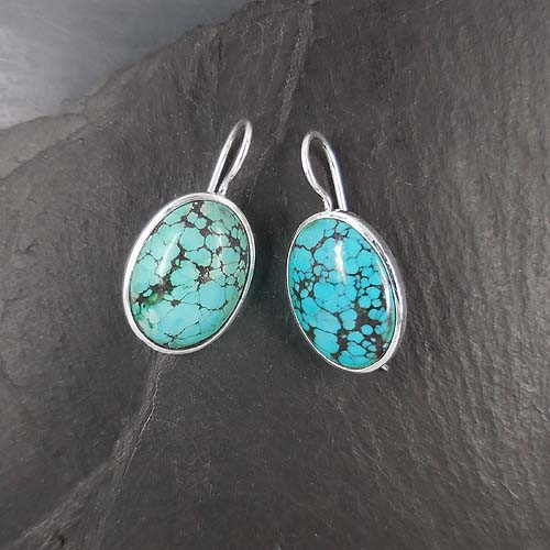 Türkis Ohrringe Oval