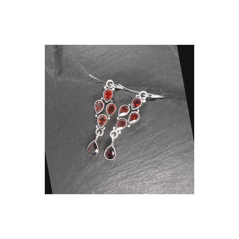 Granat Ohrringe Multi